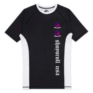 BJJ No GI Shoyoroll Batch 151 SS 24 Americana Training Ranked Rash Guard