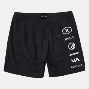 BJJ NoGI Shoyoroll RVCA Ruotolo 17 Technical Training Shorts Black